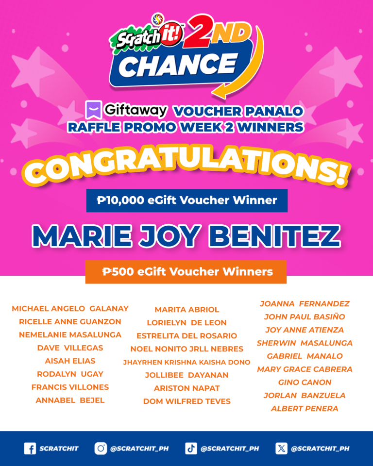 Giftaway Voucher Panalo Raffle Promo