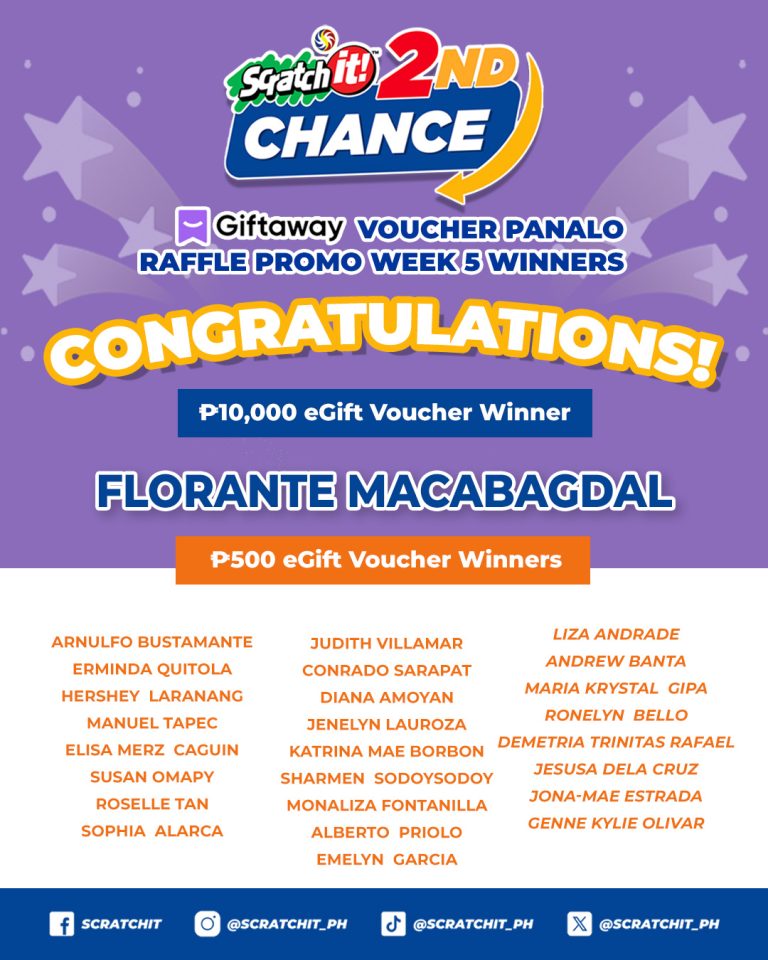 Giftaway Voucher Panalo Raffle Promo