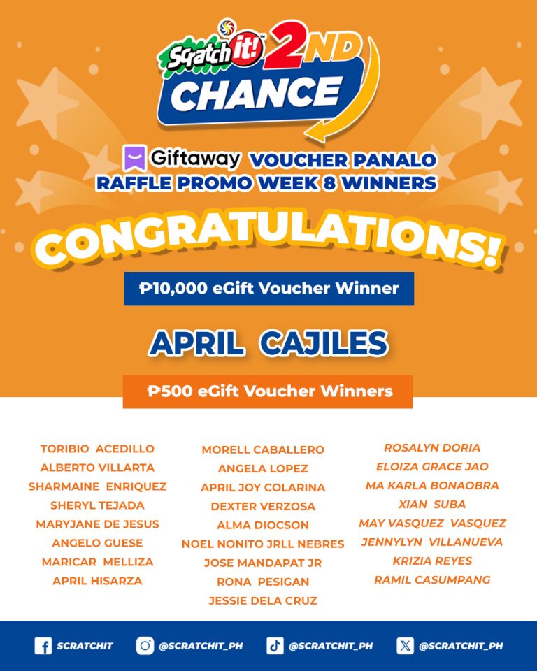 Giftaway Voucher Panalo Raffle Promo