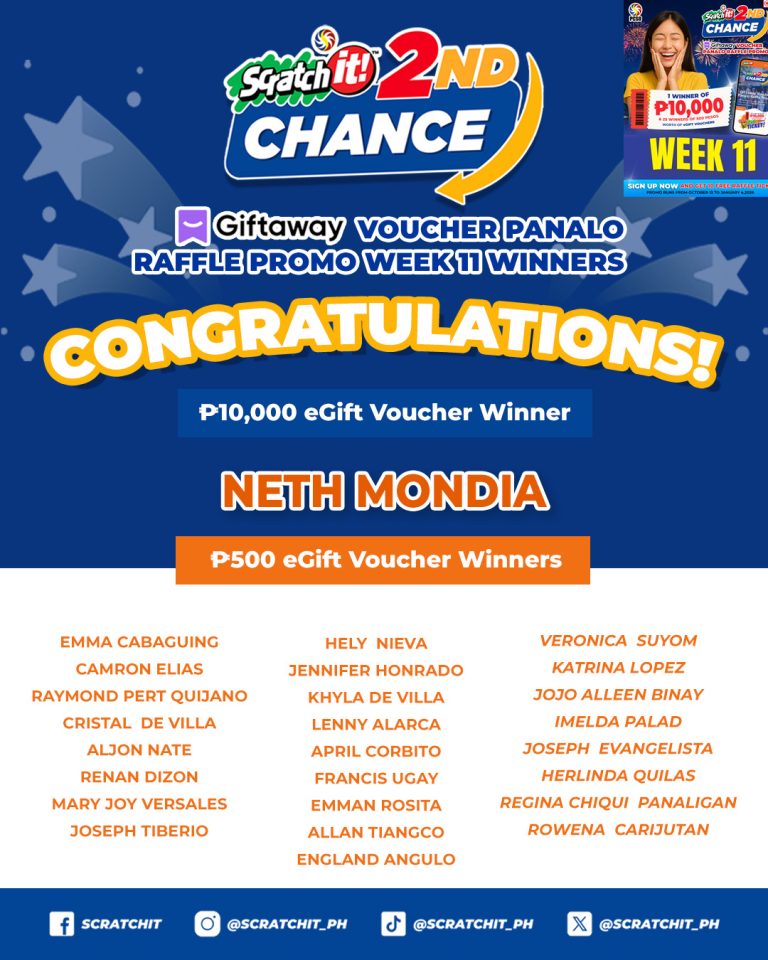 Giftaway Voucher Panalo Raffle Promo